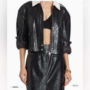 NWT Lamarque Braylin Faux Black Leather Women's Jacket